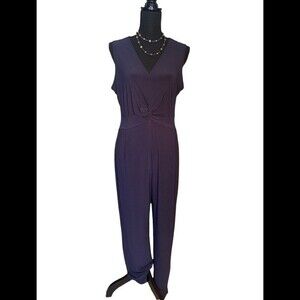 NY Collection Navy Blue  Dressy Pantsuit
